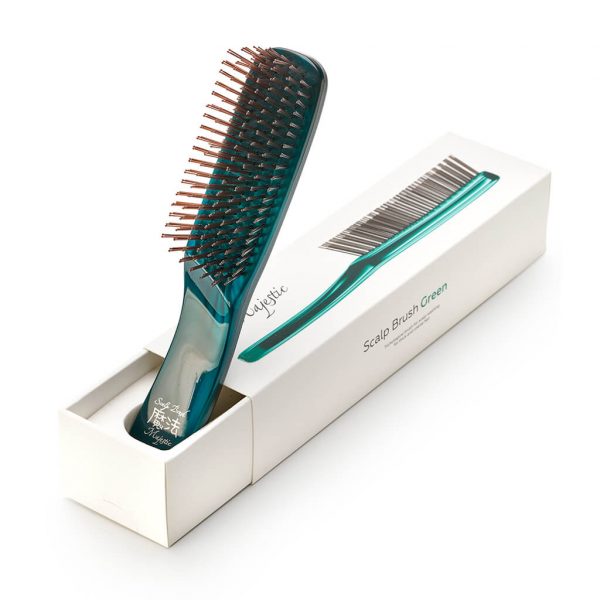 Majestic Scalp Brush Green