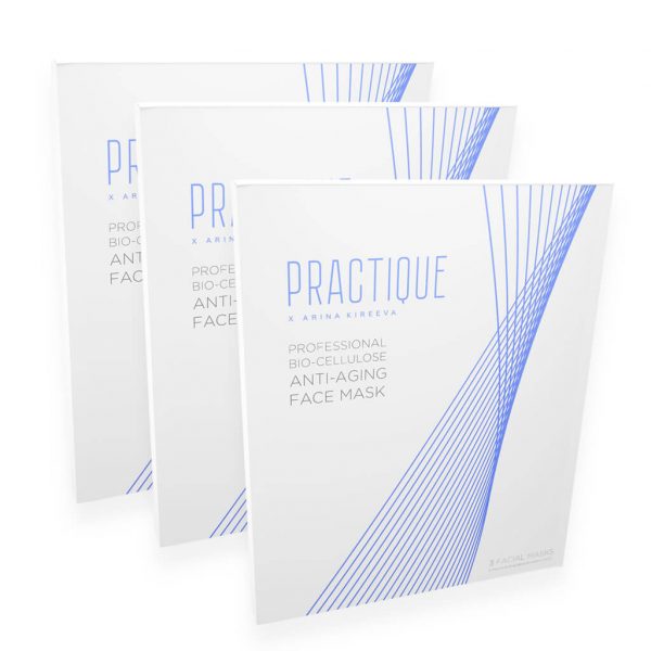 Practique Professional Bio Cellulose Anti Aging Face Mask 9pcs