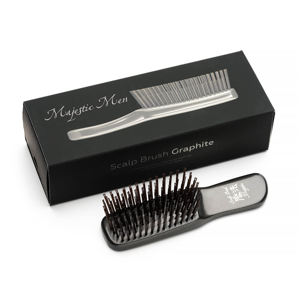 Majestic Scalp Brush Men Graphite