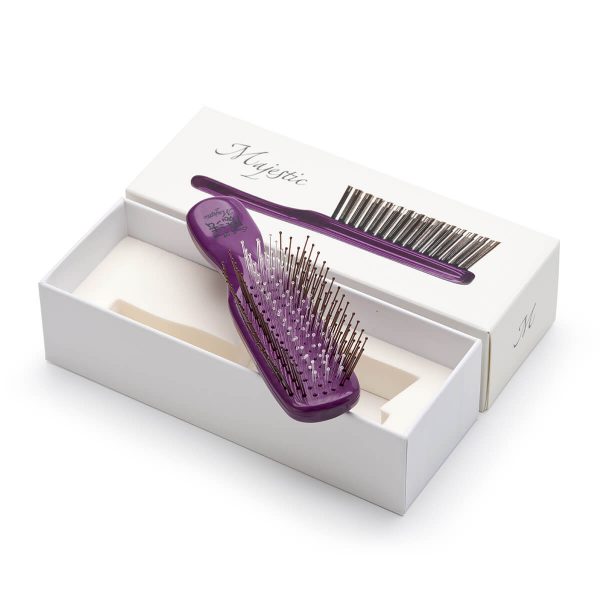 Majestic Scalp Brush Mini Pearl Violet